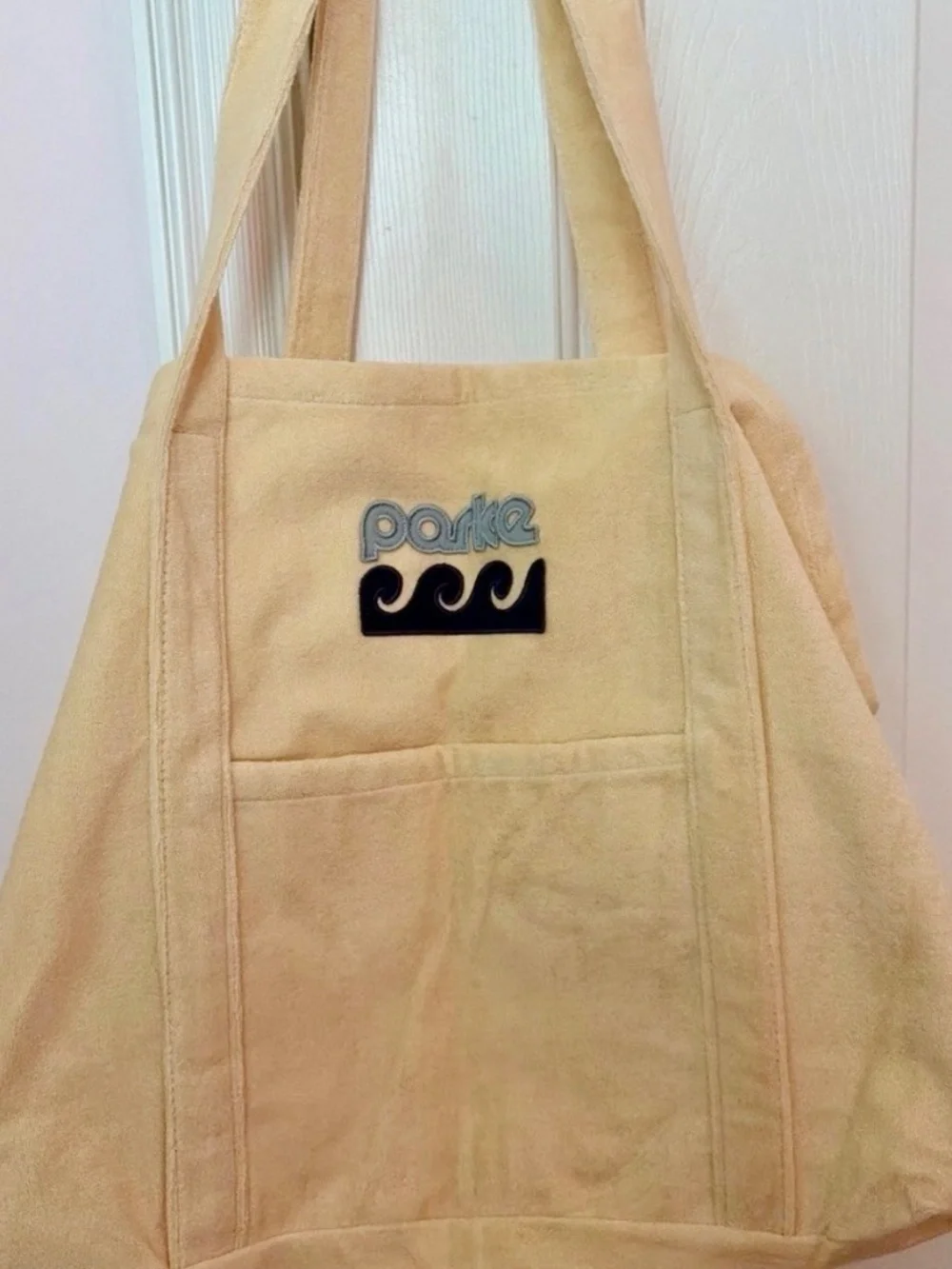 PARKE Towel Terry tote- new never used